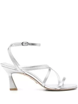 Босоножки Oasis 75 Stuart Weitzman, серебристый