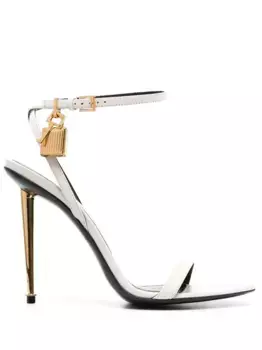 Босоножки Padlock 120 TOM FORD, белый