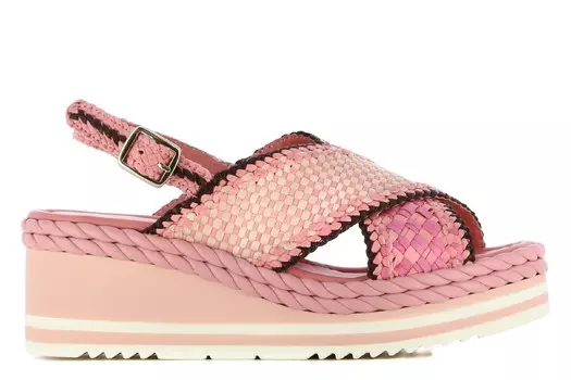 Босоножки Padova на танкетке Pons Quintana, розовый