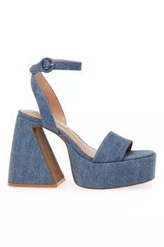 Босоножки Paysin на массивном каблуке Steve Madden, синий
