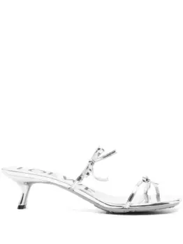 Босоножки Petal 45 LOEWE, серебяный