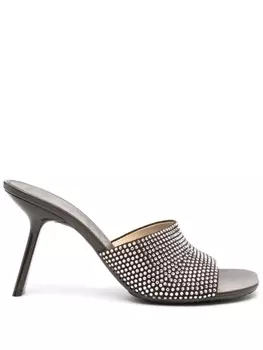 Босоножки Petal 90 со стразами LOEWE, коричневый