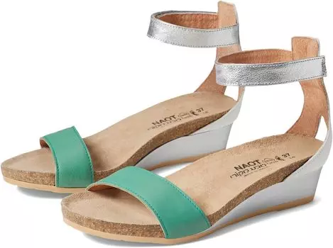 Босоножки Pixie Naot, цвет Soft Jade Leather/Soft White Leather/Soft Silver Leather