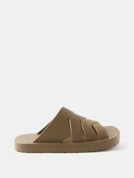 Босоножки plat intrecciato Bottega Veneta, коричневый