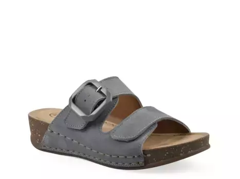 Босоножки-платформы Fearful Wedge White Mountain, Blue Leather