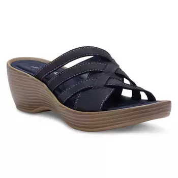 Босоножки Poppy с эффектом памяти на танкетке Eastland, синий