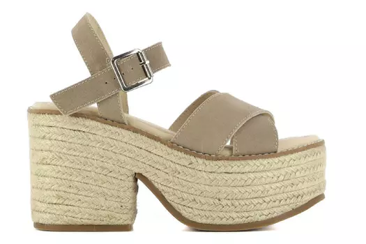 Босоножки Queen на танкетке Yuu Jou, бежевый