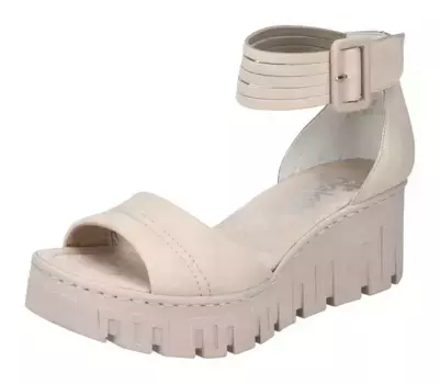 Босоножки Rieker на танкетке, летняя обувь, босоножки, танкетка, на прочной профильной подошве, бежевый