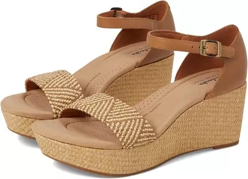 Босоножки Rose Ease Clarks, цвет Light Tan Leather