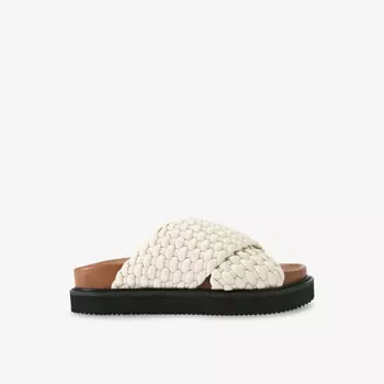 Босоножки Rosella из искусственной кожи с плетением на платформе Kg Kurt Geiger, белый