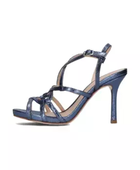 Босоножки с эффектом металлик Yulen Unisa, синий