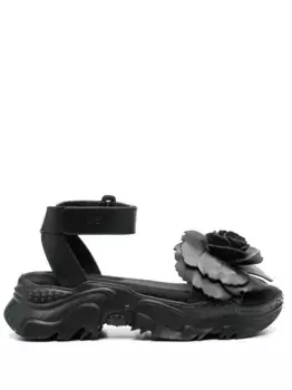 Босоножки с аппликацией N21, черный