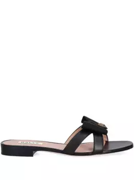 Босоножки с бантом Bally, черный