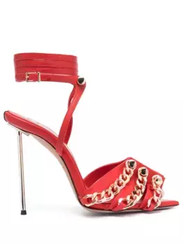 Босоножки с цепочкой HARDOT, красный