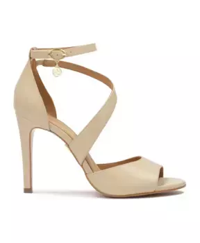 Босоножки с диагональным ремешком Kazar, бежевый