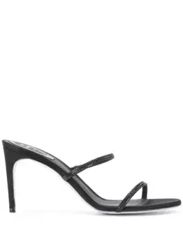 Босоножки с двумя ремешками Ren Caovilla, черный