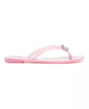 Босоножки с кристаллами Casadei, розовый