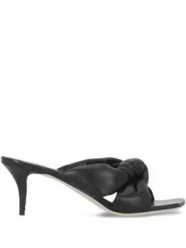 Босоножки с квадратным носком Fabiana Filippi, черный