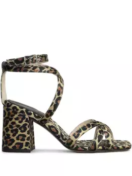 Босоножки с леопардовым принтом Anna F., нейтральный
