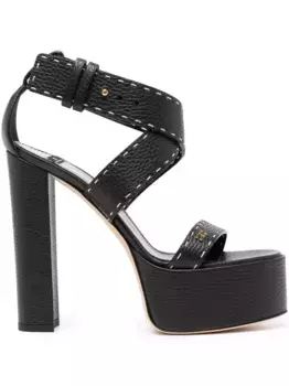 Босоножки с логотипом Elisabetta Franchi