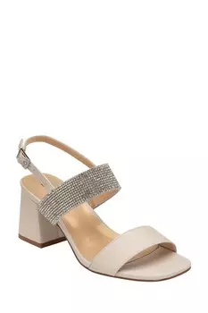 Босоножки с открытым носком и блочным каблуком Lotus, белый