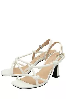 Босоножки с открытым носком и ремешками Ravel, белый