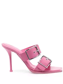 Босоножки с пряжками Alexander McQueen, розовый