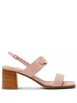 Босоножки с пряжкой Gancini Ferragamo, розовый