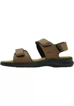 Босоножки с ремешками Clarks, цвет marron