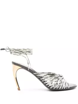 Босоножки с ремешками Ferragamo, серый