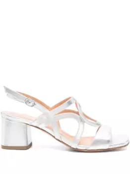 Босоножки с ремешками Julie Dee, серебяный