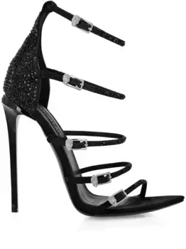 Босоножки с ремешками Philipp Plein, черный