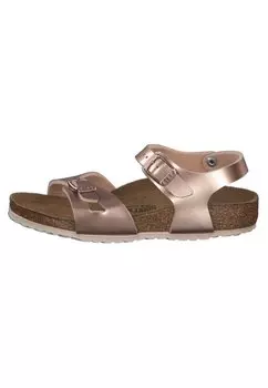 Босоножки с ремешками RIO Birkenstock, цвет bronze