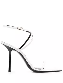 Босоножки с ремешками Saint Laurent, белый