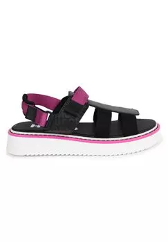 Босоножки с ремешком HUGO Kids, цвет black