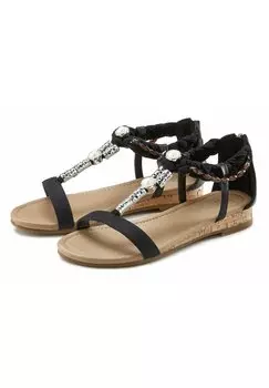 Босоножки с ремешком LASCANA, цвет schwarz