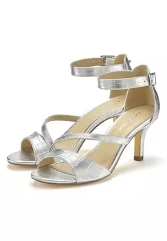 Босоножки с ремешком LASCANA, цвет silberfarben