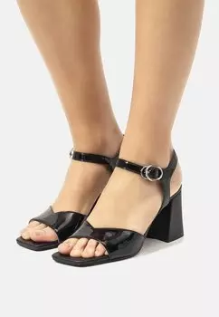 Босоножки с ремешком mtng, цвет black
