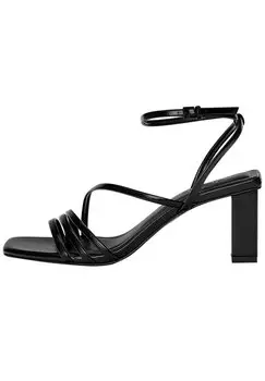 Босоножки с ремешком PULL&BEAR, цвет black