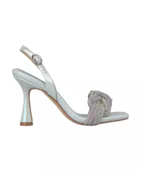 Босоножки с узлом и стразами Alma En Pena, синий