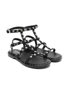 Босоножки с заклепками Monnalisa, черный