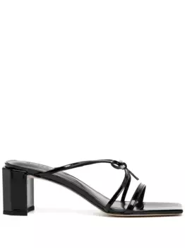 Босоножки с завязками BY FAR, черный