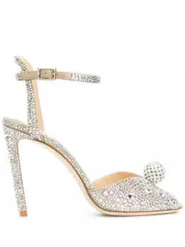 Босоножки Sacora 100 JIMMY CHOO, серебяный