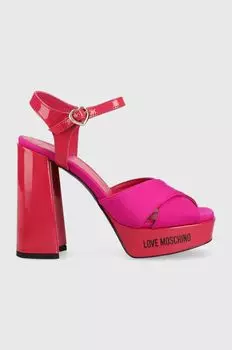 Босоножки San Lod Quadra 120 Love Moschino, розовый
