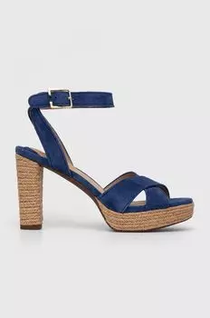 Босоножки Sasha из замши Lauren Ralph Lauren, темно-синий