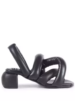 Босоножки Sausage с перекрестными ремешками Henrik Vibskov, черный