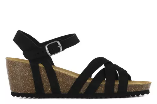 Босоножки Seville на танкетке Casas, черный