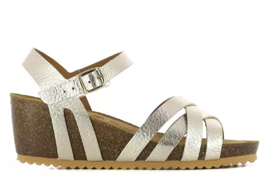 Босоножки Seville на танкетке Casas, золотой