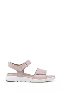 Босоножки широкого кроя Saunter с сенсорной пряжкой Hotter, розовый