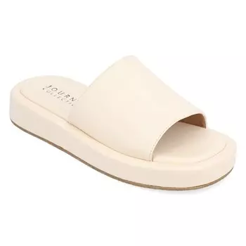 Босоножки-Слайдеры Denrie на платформе Journee, белый